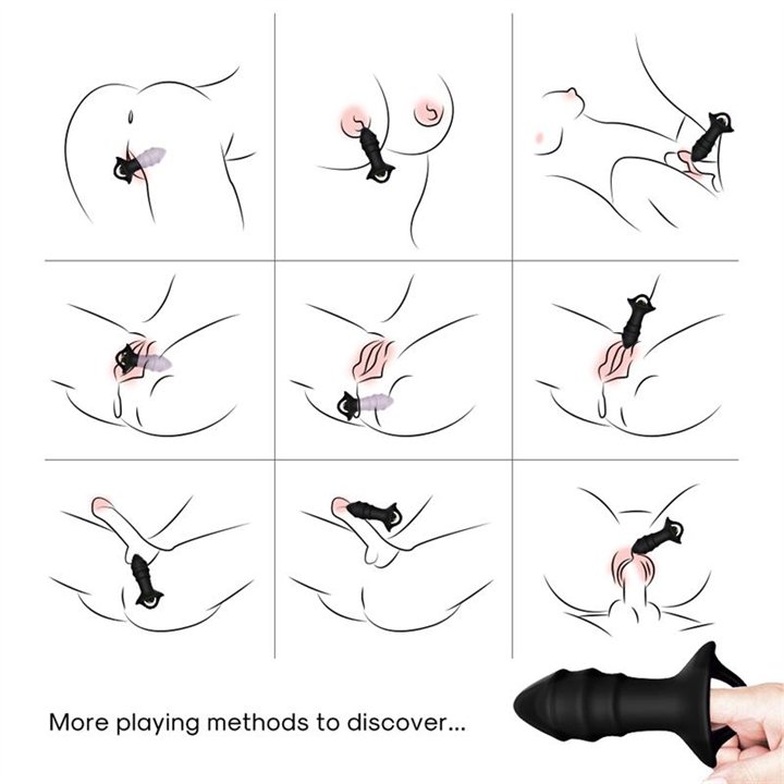 Vibrating anal plug - 8436626093072 - Teknashop Ltd