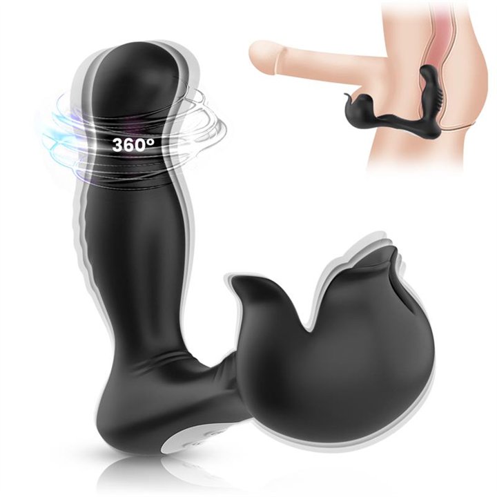 Prostate Massager 360° Rotation Testicles Stimulator - 8436626093058 - Teknashop Ltd