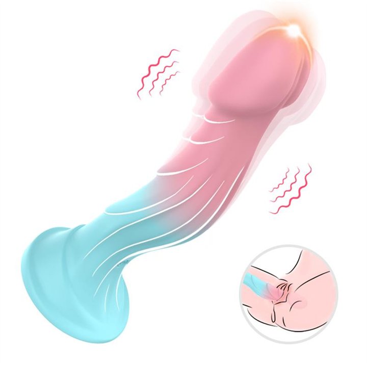 Vibrating Bicolor dildo - 8436626093065 - Teknashop Ltd