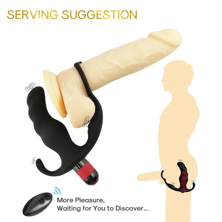 Two-in-one anal plug and Prostate massager with Vibration - 8436626093041 - Teknashop Ltd