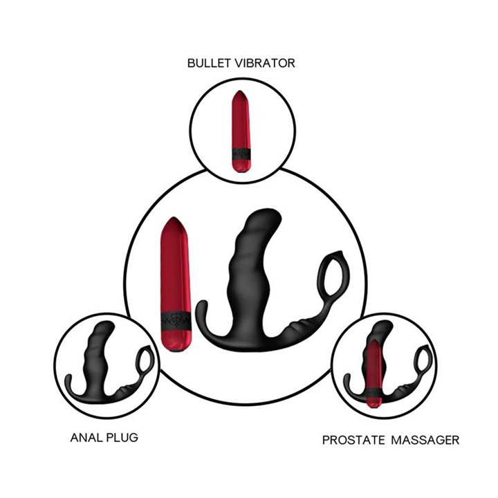 Two-in-one Anal Plug and Massager with Vibration - 8436626093034 - Teknashop Ltd