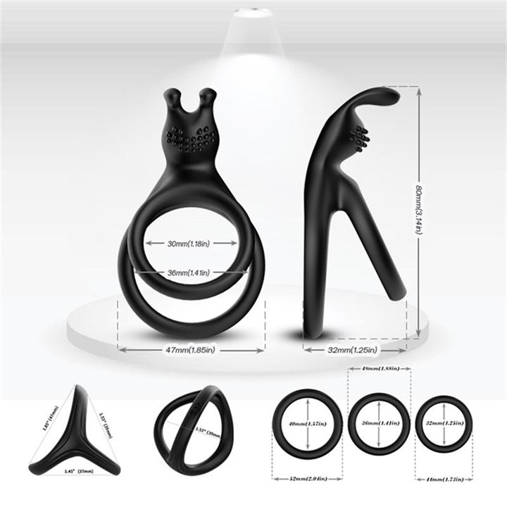 Set of Penis Rings - 8436626093010 - Teknashop Ltd