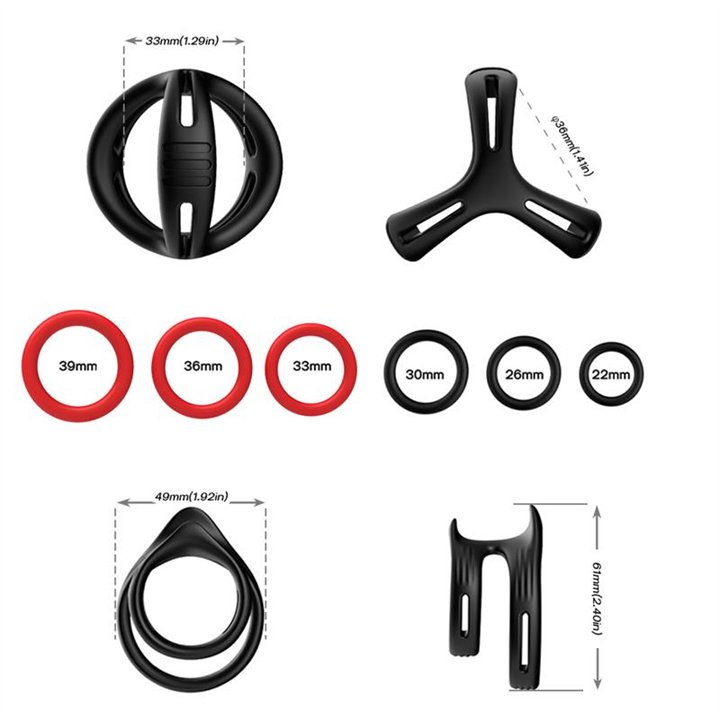 Set of Penis Rings - 8436626093003 - Teknashop Ltd
