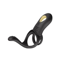 Vibrating Penis Ring with Perianal Stimulation - 8436626092990 - Teknashop Ltd