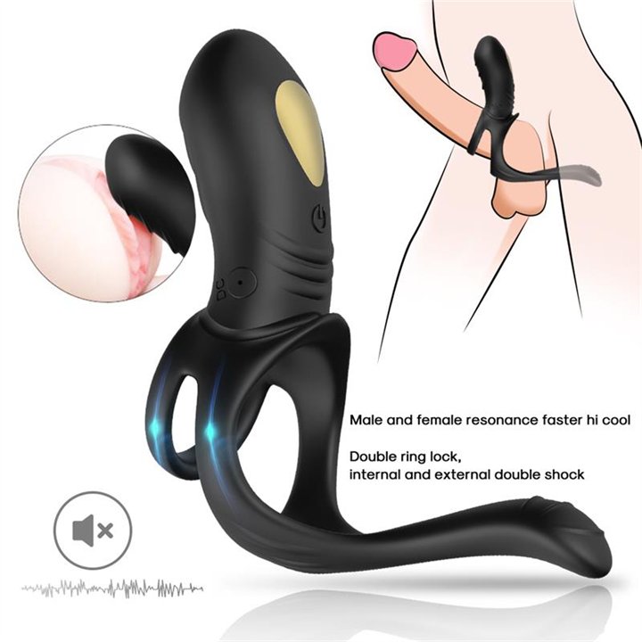 Vibrating Penis Ring with Perianal Stimulation - 8436626092990 - Teknashop Ltd