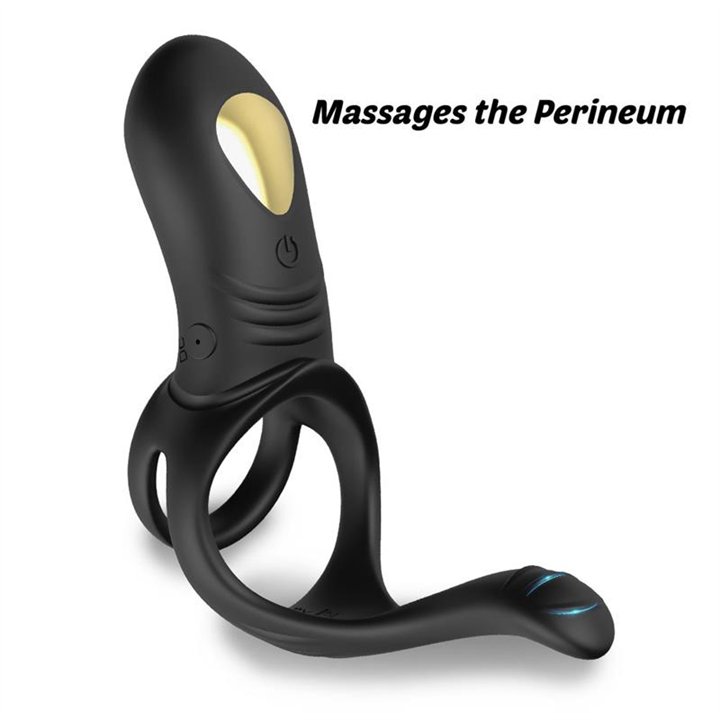 Vibrating Penis Ring with Perianal Stimulation - 8436626092990 - Teknashop Ltd