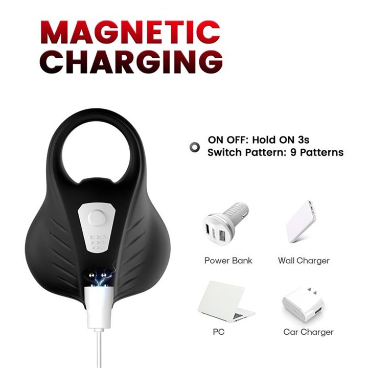 Vibrating Penis and Resticles Ring - 8436626092952 - Teknashop Ltd