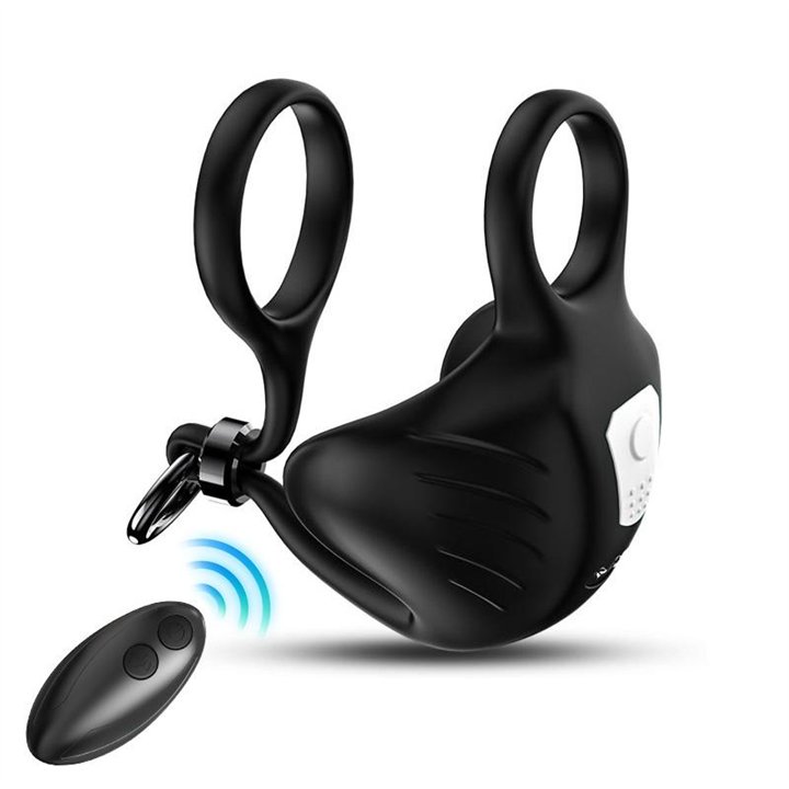 Vibrating Penis and Testicles Ring Adjustable - 8436626092969 - Teknashop Ltd