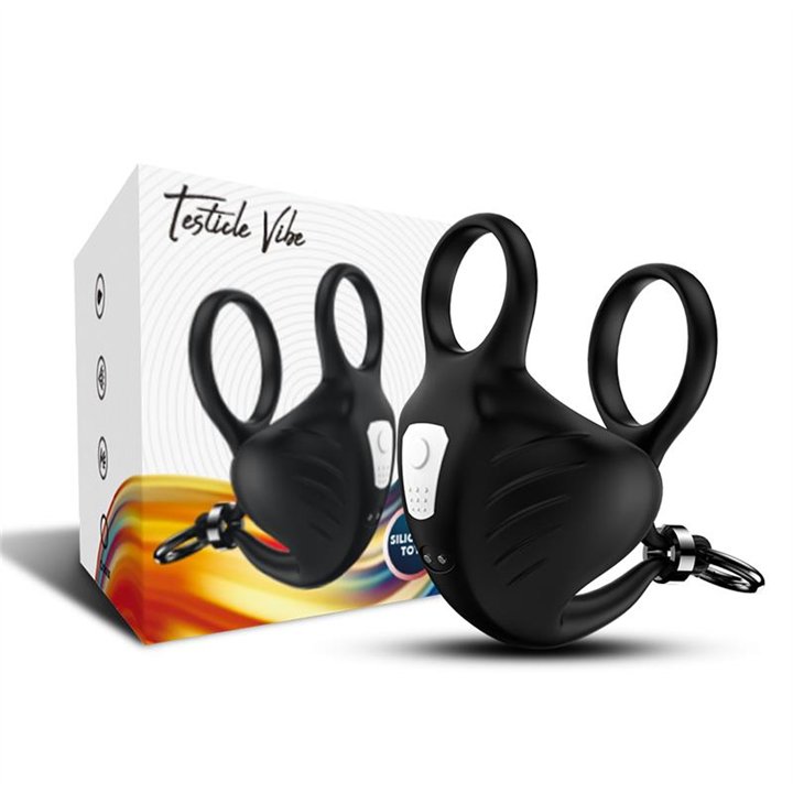 Vibrating Penis and Testicles Ring Adjustable - 8436626092969 - Teknashop Ltd