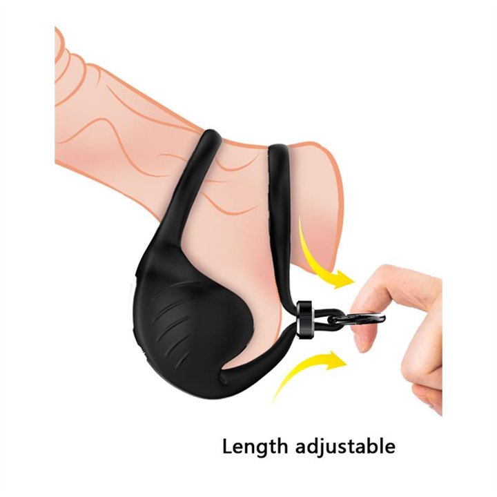 Vibrating Penis and Testicles Ring Adjustable - 8436626092969 - Teknashop Ltd