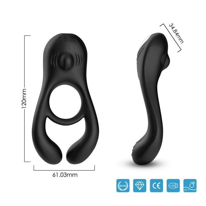 Vibrating Penis and Testicles Ring - 8436626092976 - Teknashop Ltd