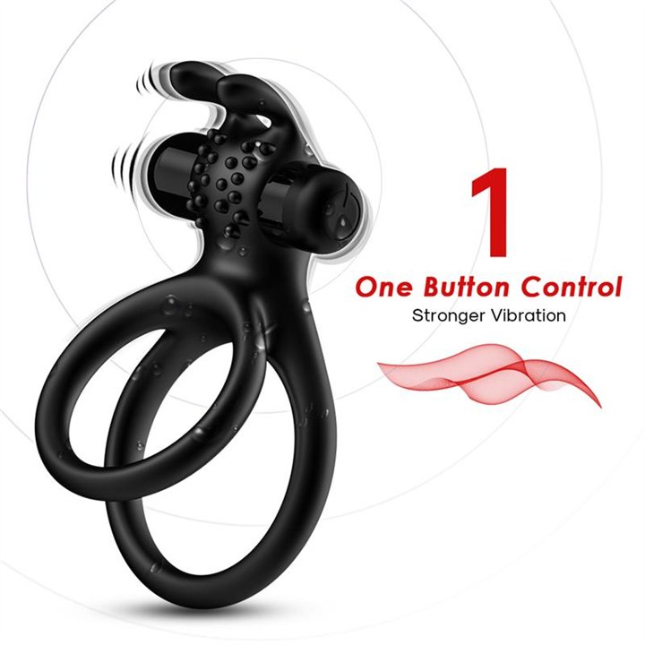 Vibrating bunny Penis ring - 8436626092921 - Teknashop Ltd