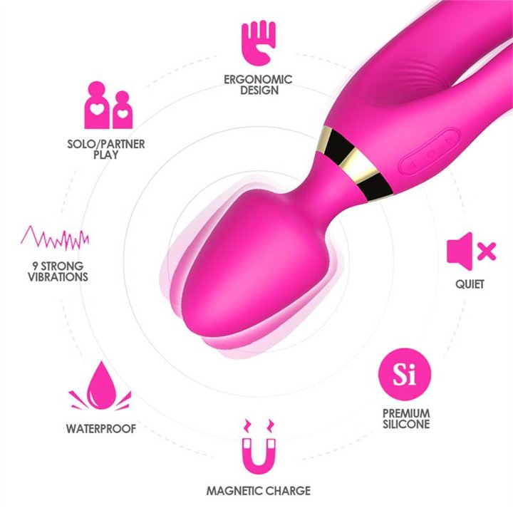 Massager and Vibrator Pink - 8436626092761 - Teknashop Ltd