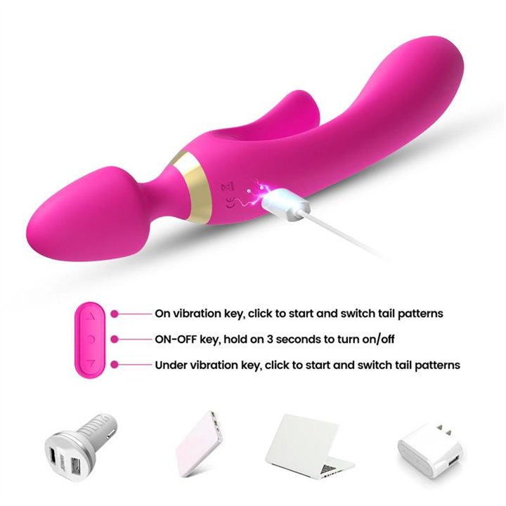 Massager and Vibrator Pink - 8436626092761 - Teknashop Ltd