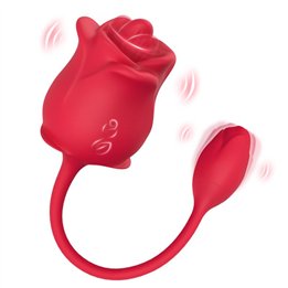 Rose with Licking and vibrating egg - 8436626092754 - Teknashop Ltd