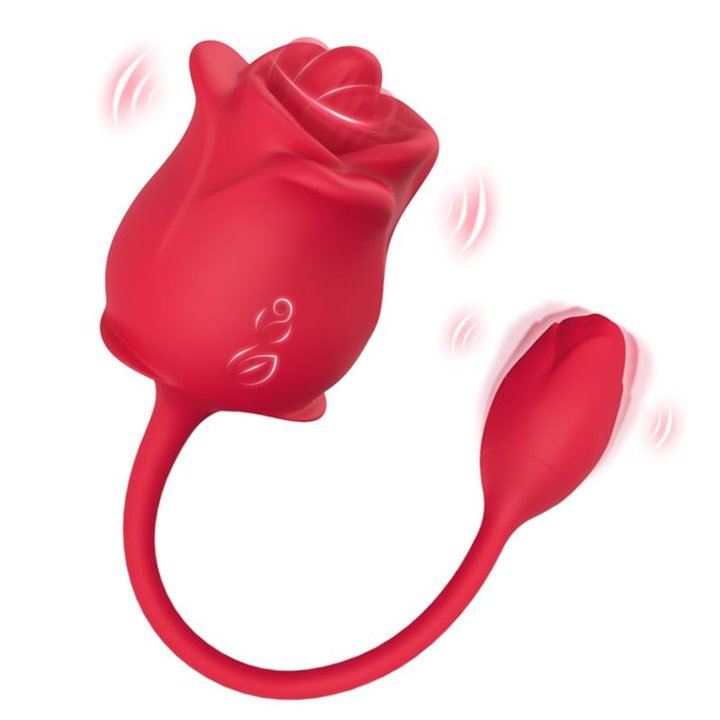Rose with Licking and vibrating egg - 8436626092754 - Teknashop Ltd