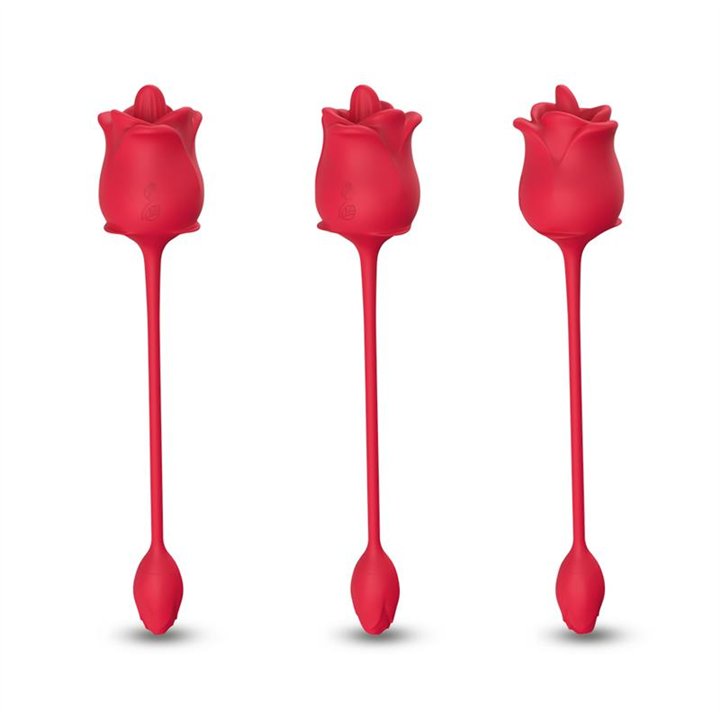 Rose with Licking and vibrating egg - 8436626092754 - Teknashop Ltd