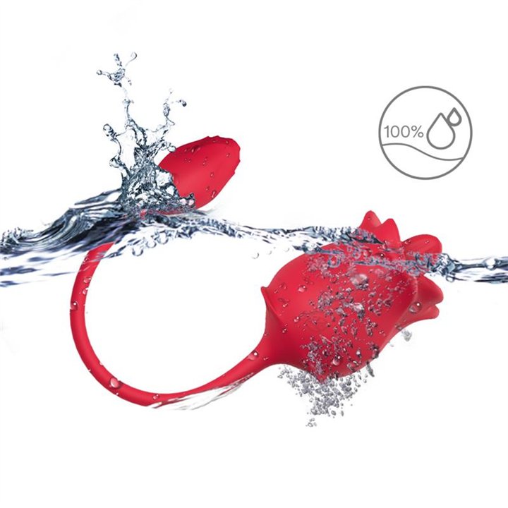 Rose with Licking and vibrating egg - 8436626092754 - Teknashop Ltd