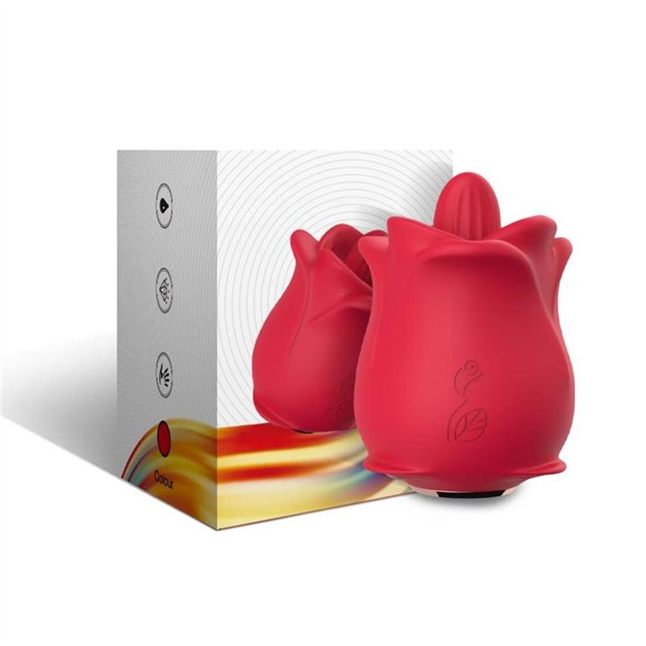 Rose with Licking and Vibration - 8436626092747 - Teknashop Ltd