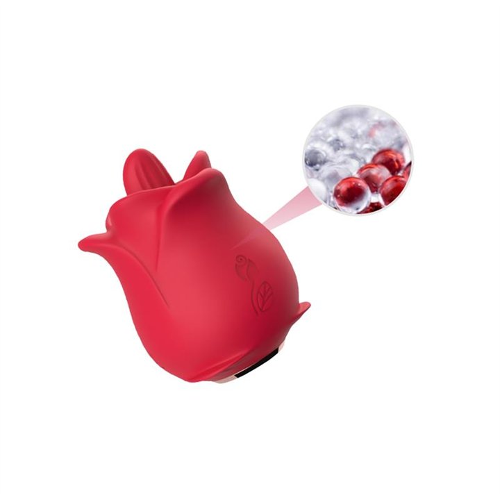 Rose with Licking and Vibration - 8436626092747 - Teknashop Ltd