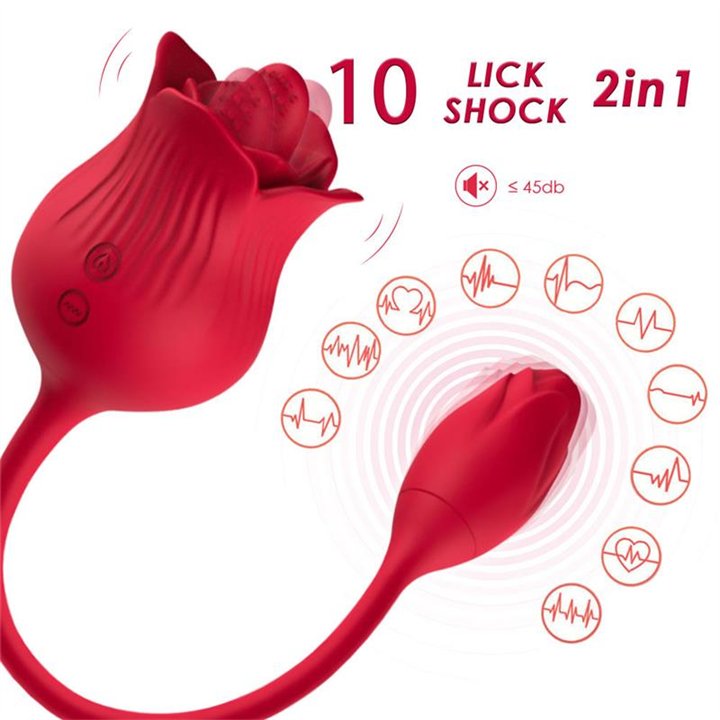 Rose with Licking and Vibrating egg USB - 8436626092730 - Teknashop Ltd