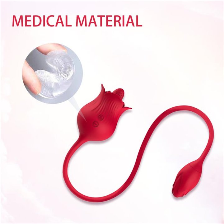 Rose with Licking and Vibrating egg USB - 8436626092730 - Teknashop Ltd