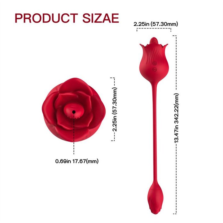 Rose with Licking and Vibrating egg USB - 8436626092730 - Teknashop Ltd
