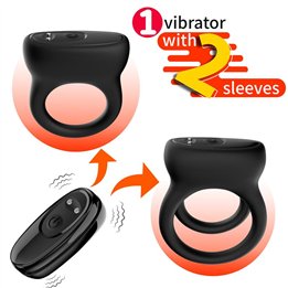 Vibrating cock ring set of 2 - 8436626092693 - Teknashop Ltd