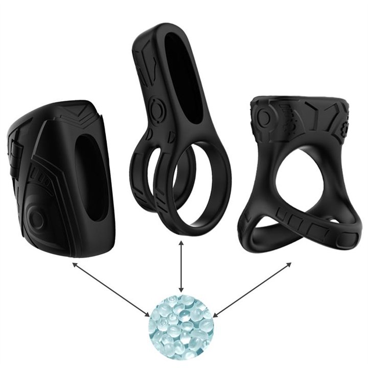 Set with Penis Ring and Male Masturbator - 8436626092662 - Teknashop Ltd