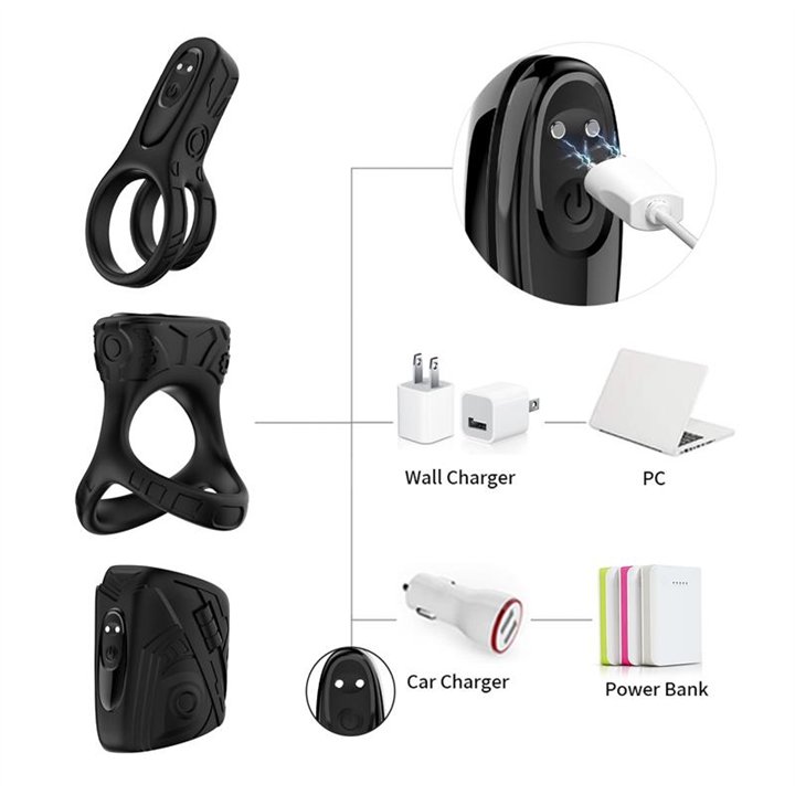 Set with Penis Ring and Male Masturbator - 8436626092662 - Teknashop Ltd