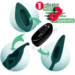 Female Vibrator and Sleeves Set - 8436626092655 - Teknashop Ltd