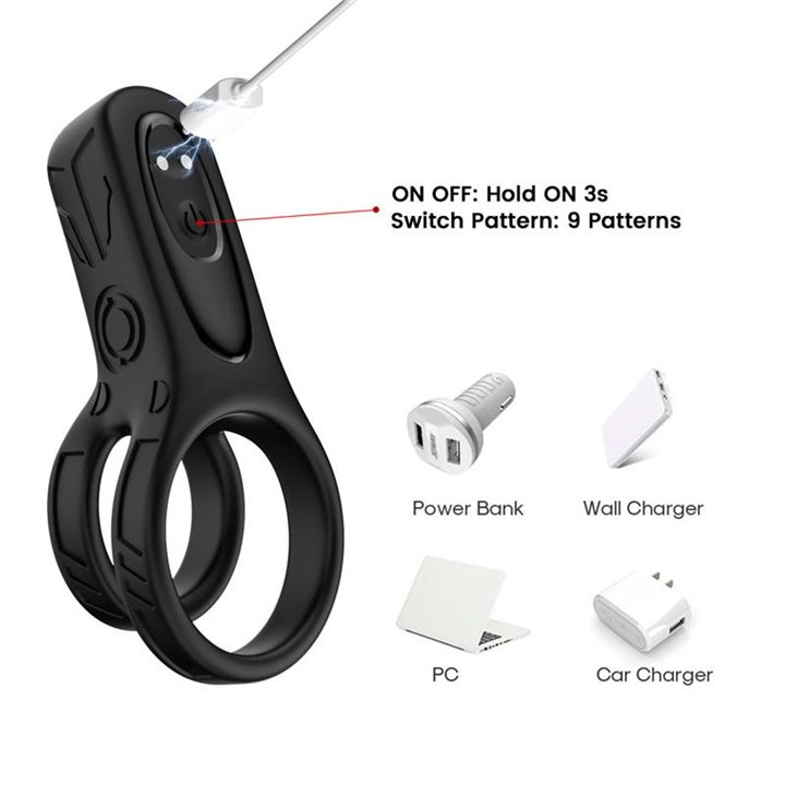 Mecha-style Vibrating Penis Ring - 8436626092556 - Teknashop Ltd