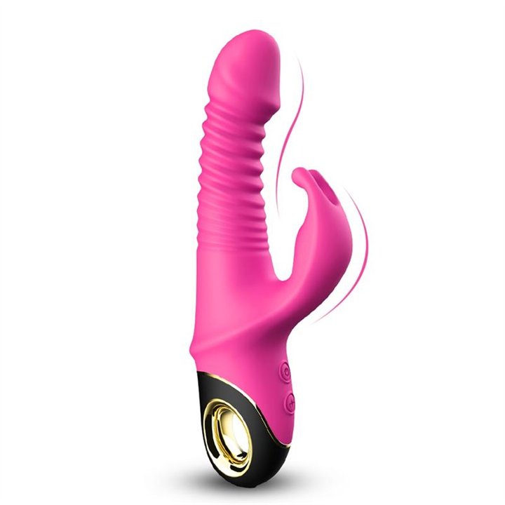 Vibrator with Thrusting and 360º Wiggling Pink - 8436626092464 - Teknashop Ltd