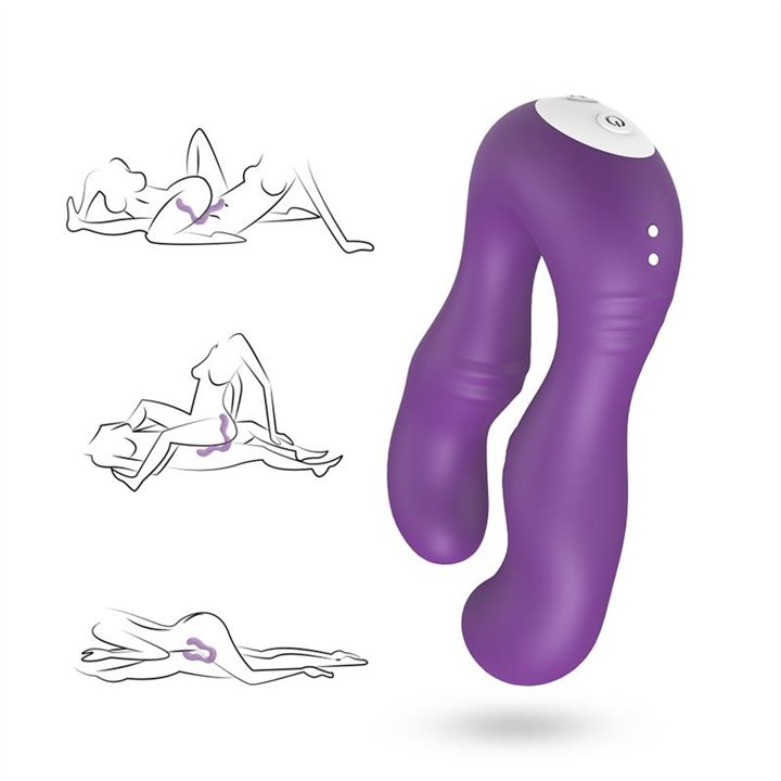 Double-headed Couples Vibrator Purple - 8436626092440 - Teknashop Ltd