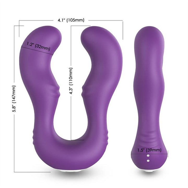 Double-headed Couples Vibrator Purple - 8436626092440 - Teknashop Ltd