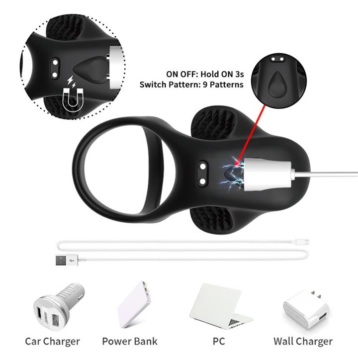 Ball Pack and Penis Vibrating Ring - 8436626092426 - Teknashop Ltd