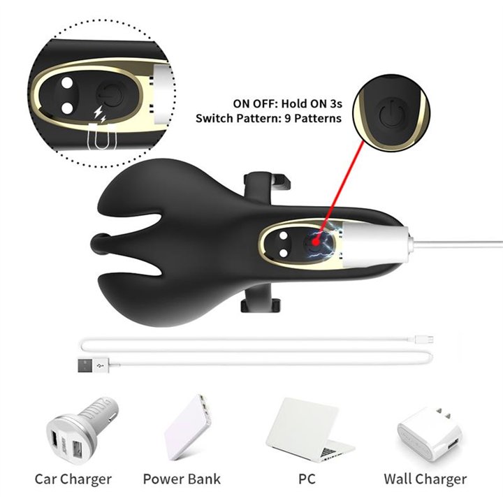 Ball Pack and Penis Vibrating Ring Adjustable - 8436626092419 - Teknashop Ltd