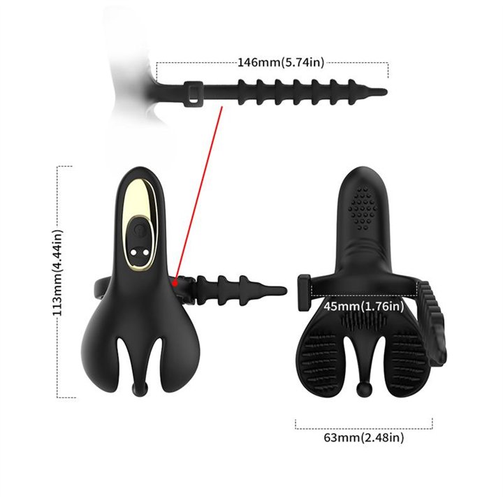 Ball Pack and Penis Vibrating Ring Adjustable - 8436626092419 - Teknashop Ltd