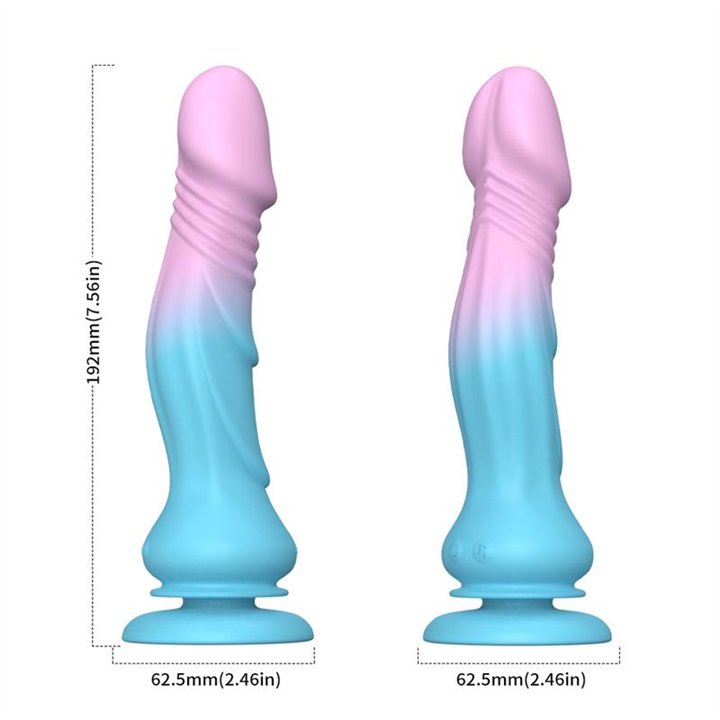Dildo with Thrusting and Vibration with Suction Cup 19.2 cm - 8436626092372 - Teknashop Ltd