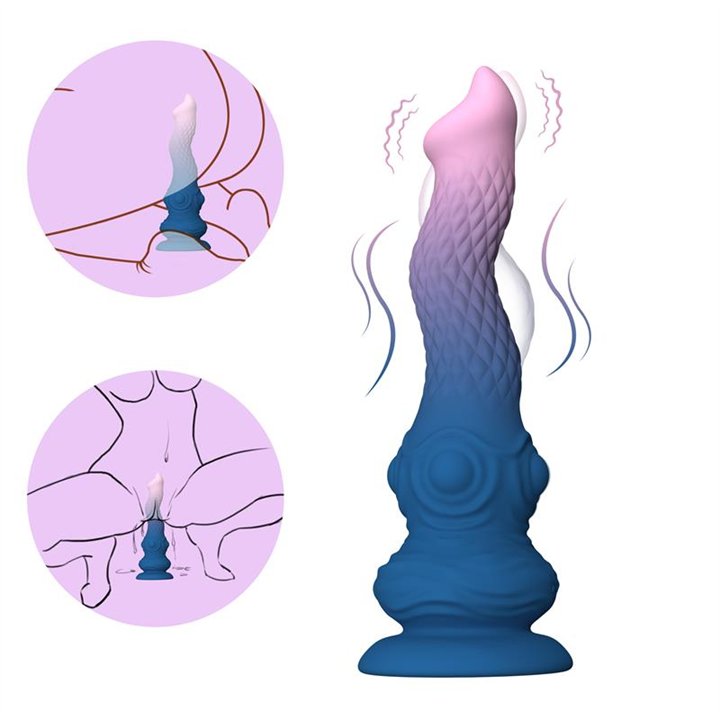 Fantasy Dildo Vibration, Oscilation and Suction Cup 23.3 cm - 8436626092389 - Teknashop Ltd