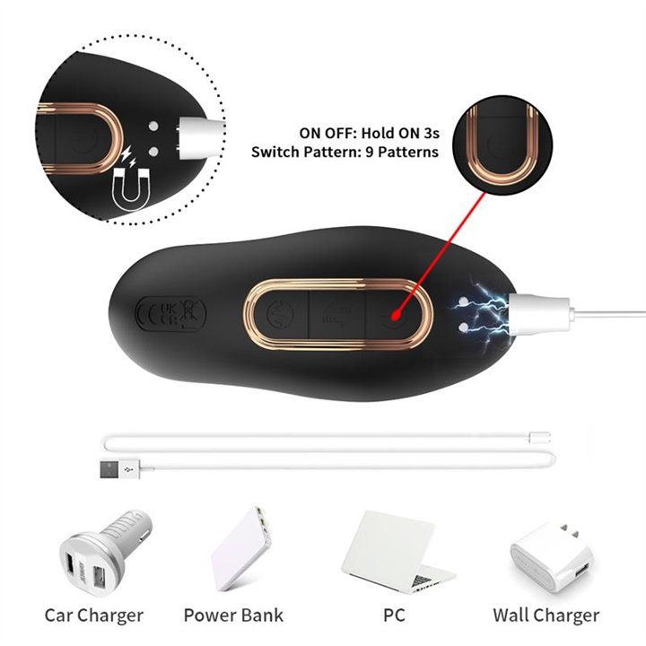Prostate Massager Vibration, Thrusting and Clitoris Stimulator - 8436626092341 - Teknashop Ltd