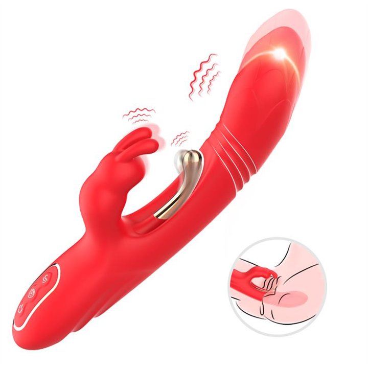 Thrusting Rabbit Tickler Vibrator Liquid Silicone - 8436626092259 - Teknashop Ltd
