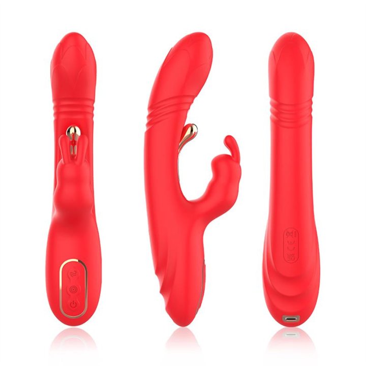 Thrusting Rabbit Tickler Vibrator Liquid Silicone - 8436626092259 - Teknashop Ltd