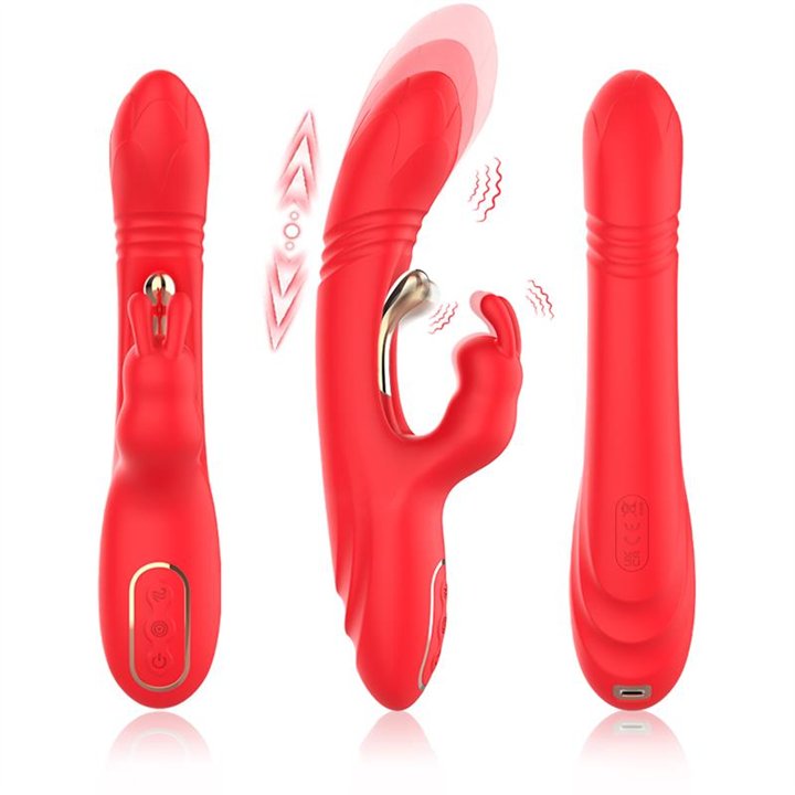 Thrusting Rabbit Tickler Vibrator Liquid Silicone - 8436626092259 - Teknashop Ltd