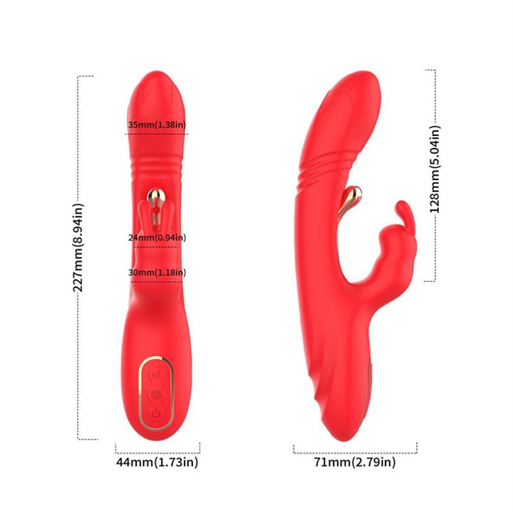 Thrusting Rabbit Tickler Vibrator Liquid Silicone - 8436626092259 - Teknashop Ltd