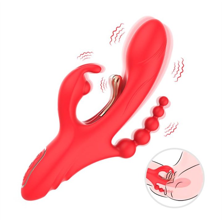 Tickler Rabbit Vibrator with Anal Beads - 8436626092242 - Teknashop Ltd