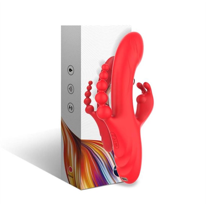 Tickler Rabbit Vibrator with Anal Beads - 8436626092242 - Teknashop Ltd