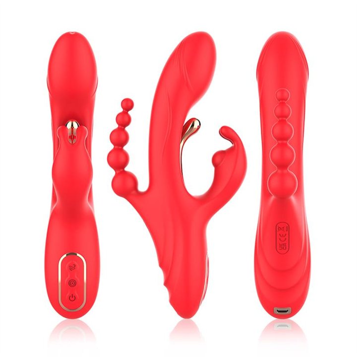 Tickler Rabbit Vibrator with Anal Beads - 8436626092242 - Teknashop Ltd