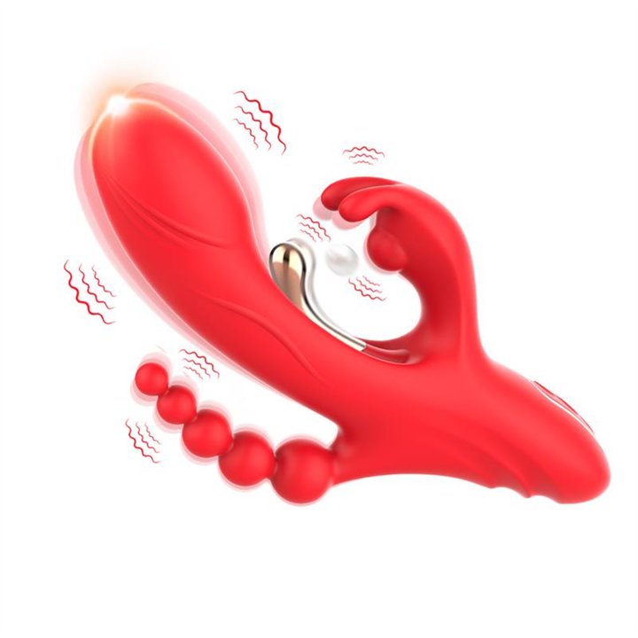 Tickler Rabbit Vibrator with Anal Beads - 8436626092242 - Teknashop Ltd