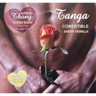 HOTFLOWERS - MEN''S THONG + 2 VANILLA WAFER NIPPLE /es/pt/en/fr/it/ - D-234673 - Teknashop Ltd